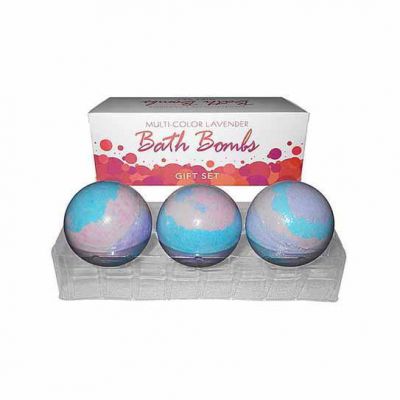 Set of 3 Multi Color Lavender Bath Bombs