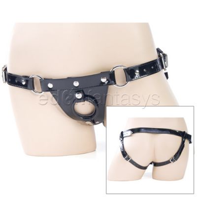Black cat harness