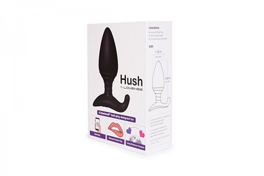 Lovense Hush App Controlled Vibrating Butt Plug 4 Inch