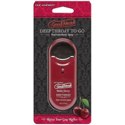 Doc Johnson GoodHead To Go 8211 Deep Throat Spray 8211 Wild Cherry