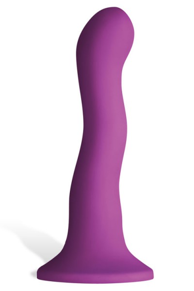 nsnovelties Harness-Compatible 6" Wavy Silicone Dildo with Suction Cup Base