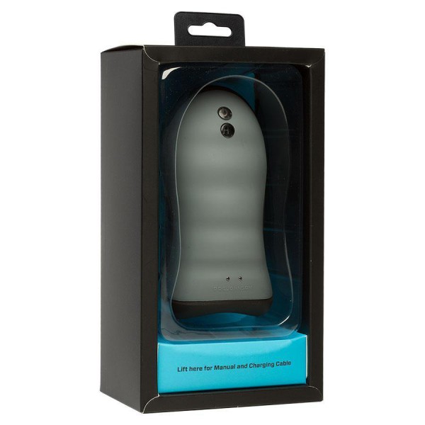 Vibrating & Warming Handheld Silicone Male Masturbator by Optimale
