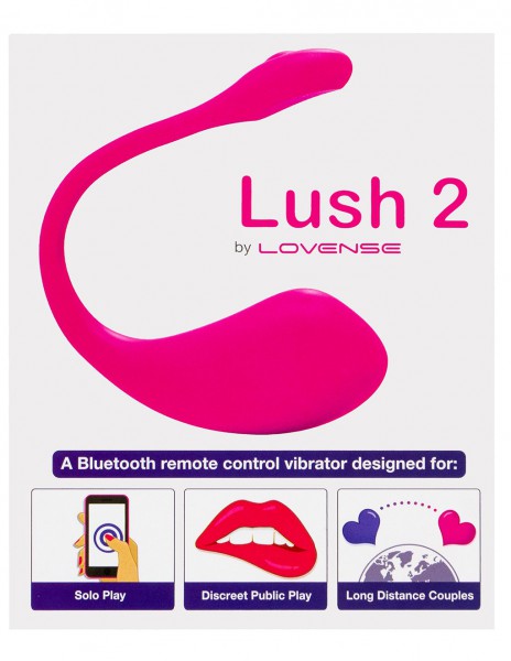 Lovense Lush 2 App Controlled Rechargeable Love Egg Vibrator