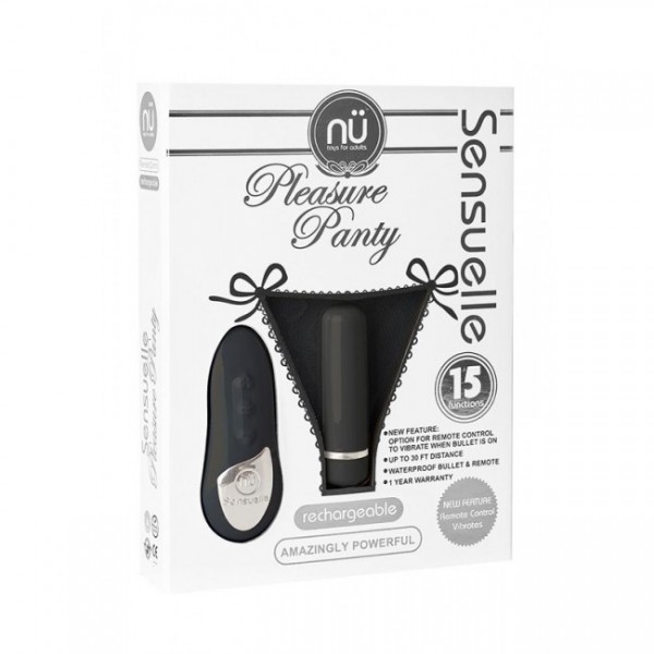 NU Sensuelle Rechargeable Pleasure Lace-Up Panty Vibrator