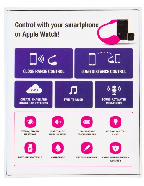 Lovense Lush 2 App Controlled Rechargeable Love Egg Vibrator