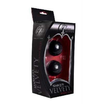 Marquis Velvety BenWa Balls Black 33mm