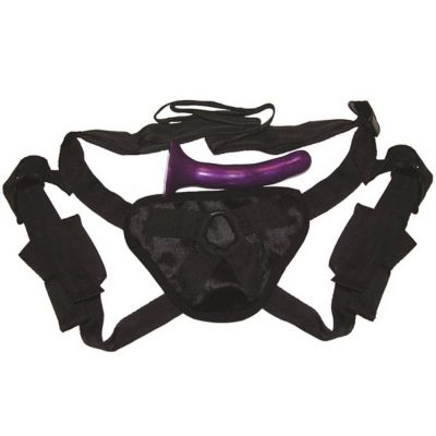 Sex Mischief Strap On and Silicone Dildo Set