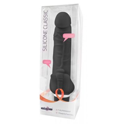 Silicone Classic Dildo with Clit Stimulator