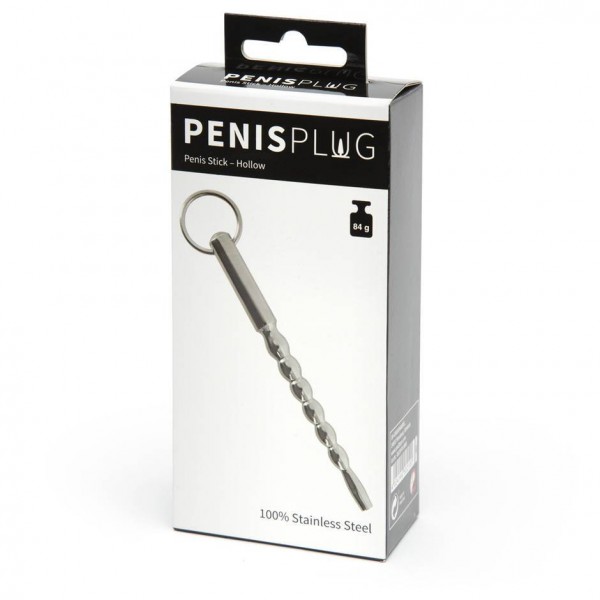 Penis Plug 6mm Hollow Ribbed Urethral Dilator