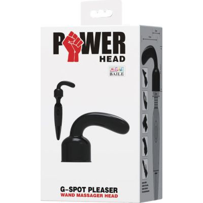 G Spot Pleaser Wand Massager Head Black