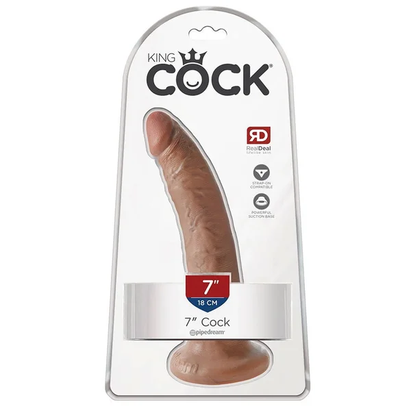 King Cock 7 Inch Realistic Dildo with Suction Cup — image 13 of 13