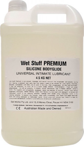 Wet Stuff Premium Silicone - Universal Intimate Lubricant -Bottle (4.5kg)