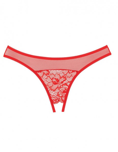 Allure Lingerie Floral Lace Crotchless Panty