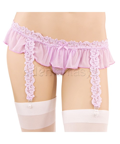 Lace bra and skirtini set