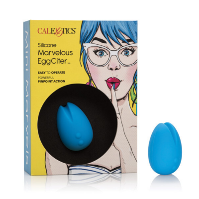 CalExotics Mini Marvels Silicone Marvelous Eggciter Blue