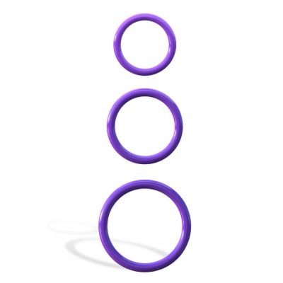 Pipedream Silicone Stamina Cock Rings Set of 3