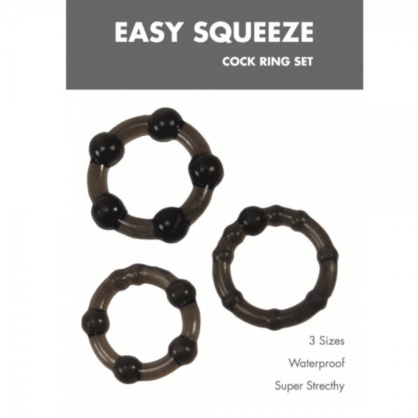 Easy Squeeze Cock Ring Set