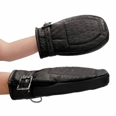 Ouch Pain Bondage Mittens with Metal Teeth