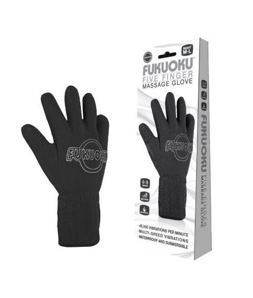 Fukuoku Vibrating Five Finger Massage Glove Right Hand