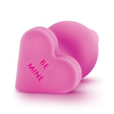 Blush Novelties Naughty Candy Heart Butt Plug Be Mine Pink