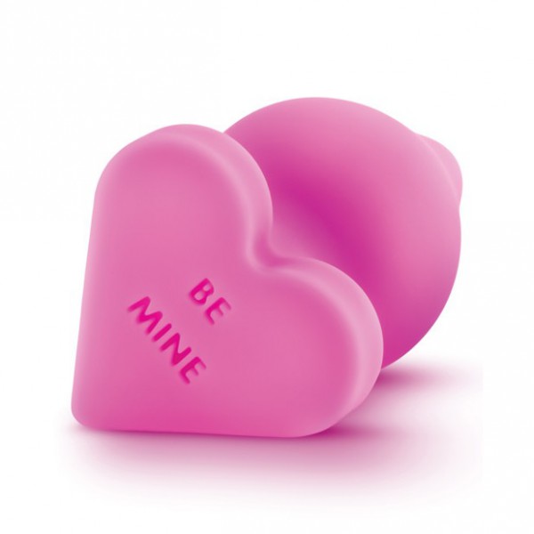 Blush Novelties Naughty Candy Heart Butt Plug Be Mine - Pink