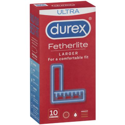 Fetherlite Ultra Larger Condoms 10 Pack