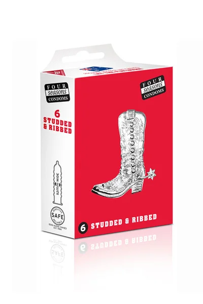 Four Seasons Studs & Ribs Condoms (6 Pack) — image 2 of 2