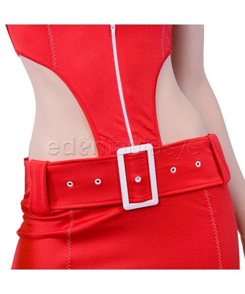Red soda pop girl