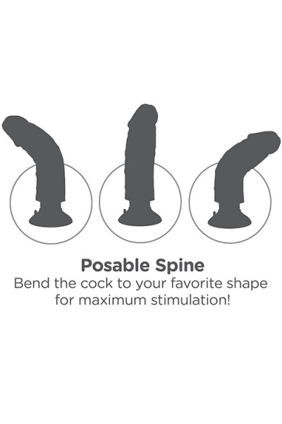 Pipedream 9" Realistic Vibrating Dildo With Suction Base