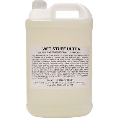 Wet Stuff Ultra Waterbased Personal Lubricant Bottle 5kg