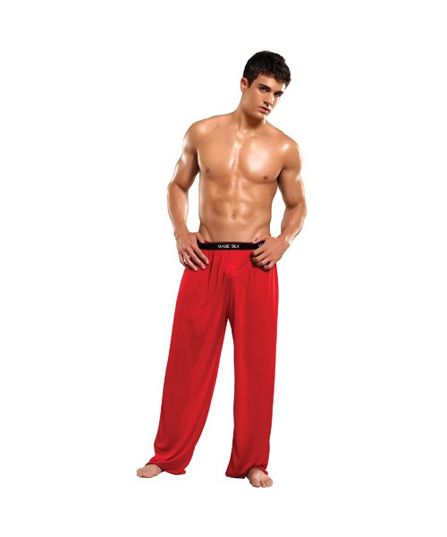Knit silk pants