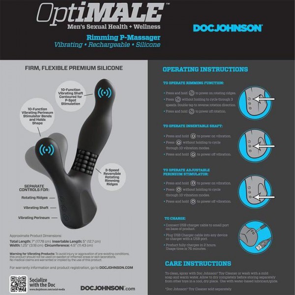 OPTIMALE - RIMMING Prostate Massager