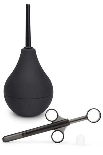 B-Vibe Anal Education Silicone Butt Plugs & Douche Set (7 Pce)