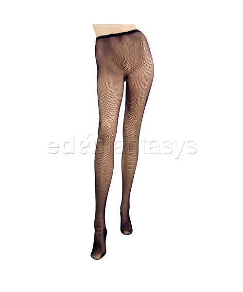 Contrast backseam fishnets