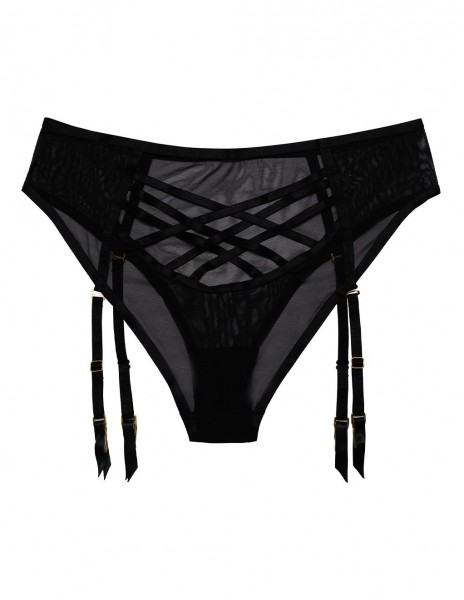 HUSTLER Mesh Gartered Panty — image 9 of 10
