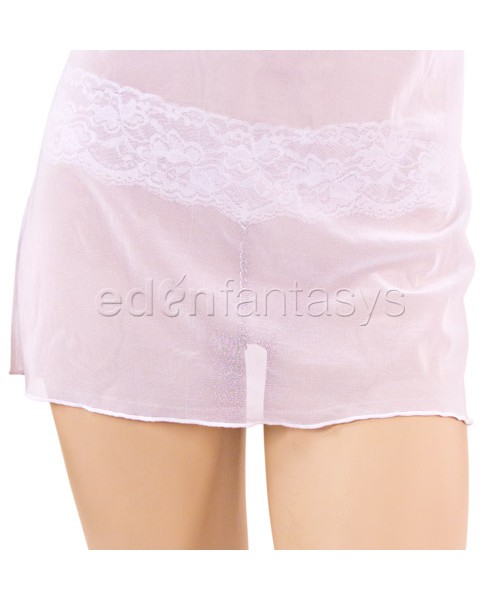 Lycra net chemise set