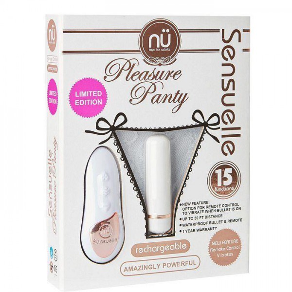 NU Sensuelle Rechargeable Pleasure Lace-Up Panty Vibrator