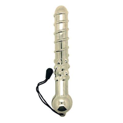 8 Chrome Glass Dildo