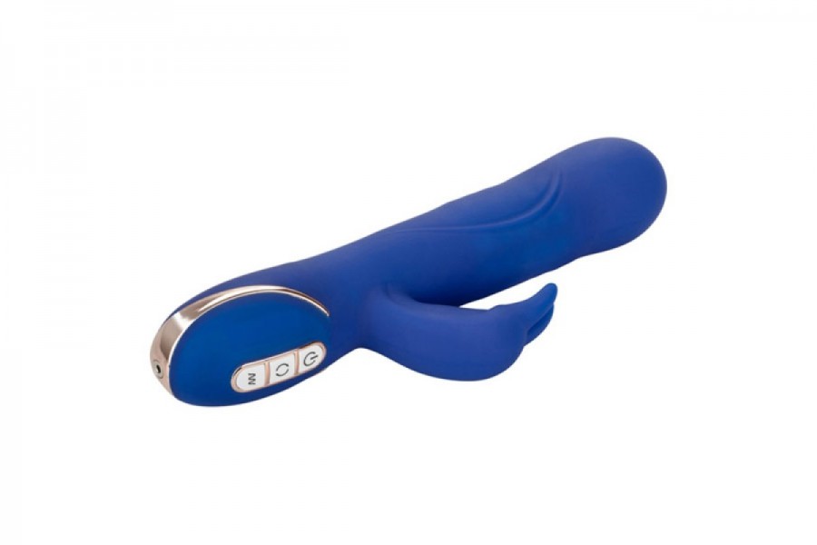 California Exotic 9" Silicone Rotating Beaded Jack Rabbit Vibrator