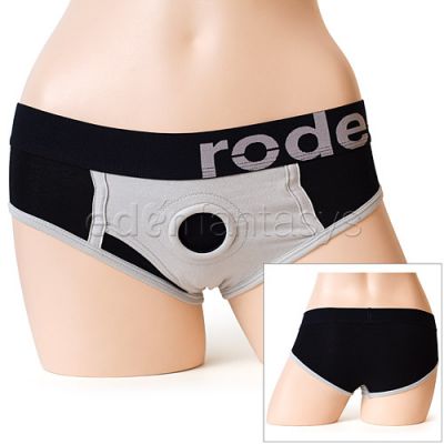 Black and grey harness