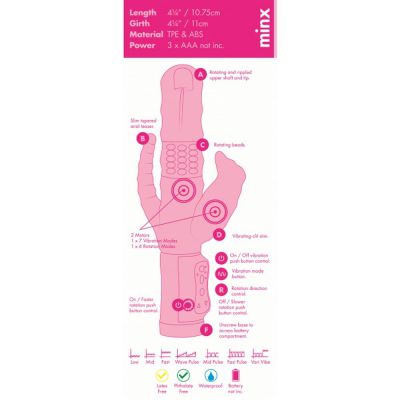 Minx Trinity Tease Double Rabbit Vibrator