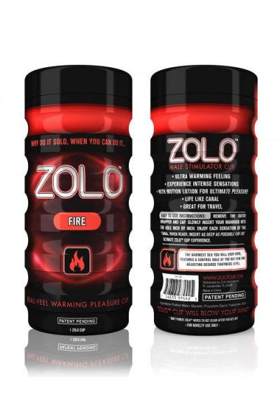 ZOLO Warming Real-Feel Pleasure Cup Masturbator - Fire