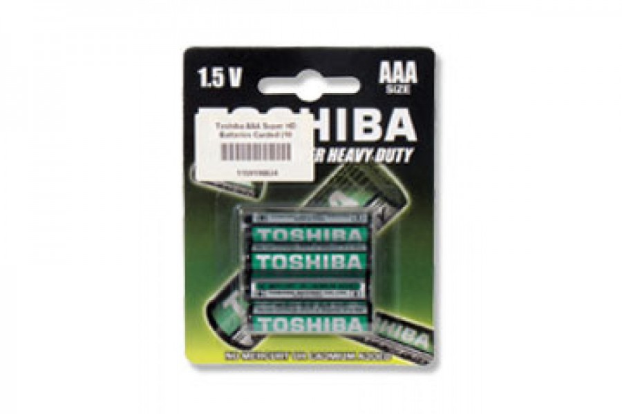 Toshiba AAA Super Heavy Duty Batteries (Pack of 4)