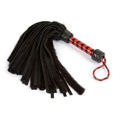 Mini faux fur flogger