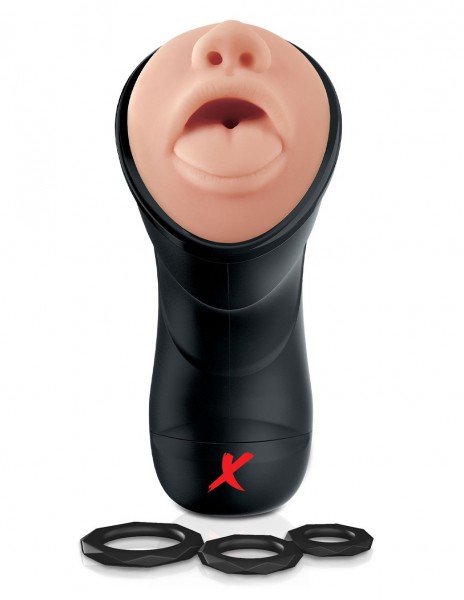 PDX Elite Deep Throat Vibrating Stroker