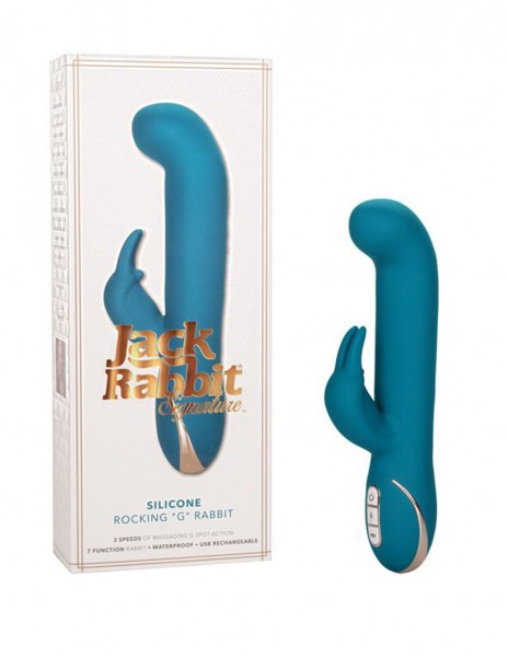 California Exotic 8.5" USB-Rechargeable Rocking Jack Rabbit Vibrator