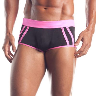 Athletic brief with pink trim