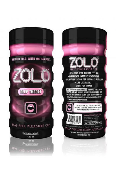 ZOLO Real-Feel Pleasure Cup Masturbator - Deep Throat