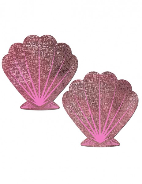 Pastease Shimmery Pink Seashell Nipple Pasties