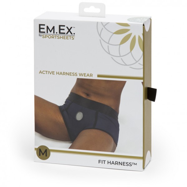 Sportsheets Blue Active Fit Strap-On Harness Boxer Briefs